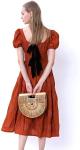 OEM Womens Bamboo Handbag Handmade Quilted Tote Bags