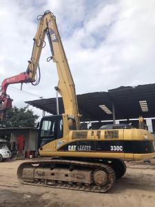 China Second Hand Hydraulic Excavator CAT 330C With Vibropile Hammer wholesale