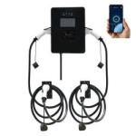 CE EV Fast Wall mounted AC Charging Station 22kw*2 Type 2