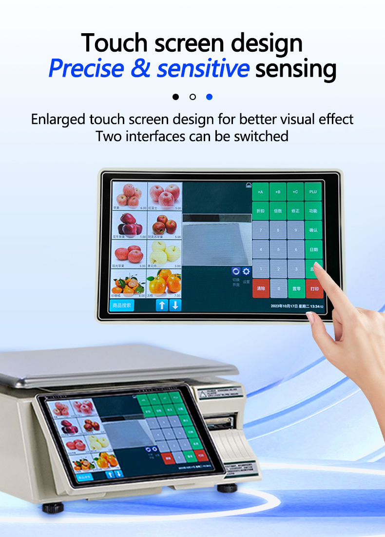 LCD Display Intelligent Bar Code Table Scale SHW-TMF6 for 30kg Capacity