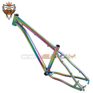 China Tapered 26 Hardtail Mountain Bike Frames PVD Anoxide Electric Plating wholesale
