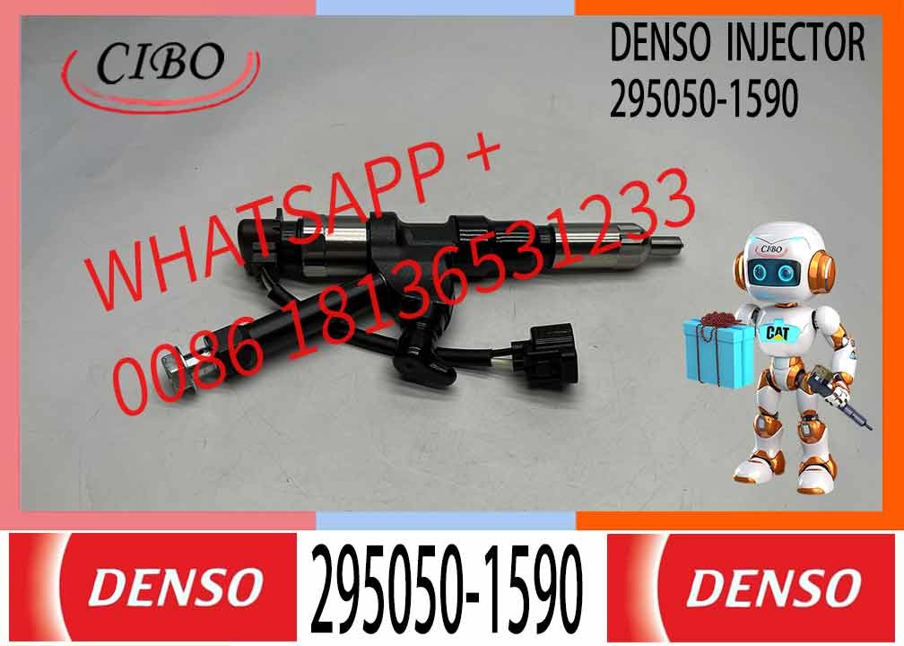 Denso Common Rail Fuel Injector 295050-1590 23670-E0590 Compatible With ISUZU 6WG1-TC Diesel Engine