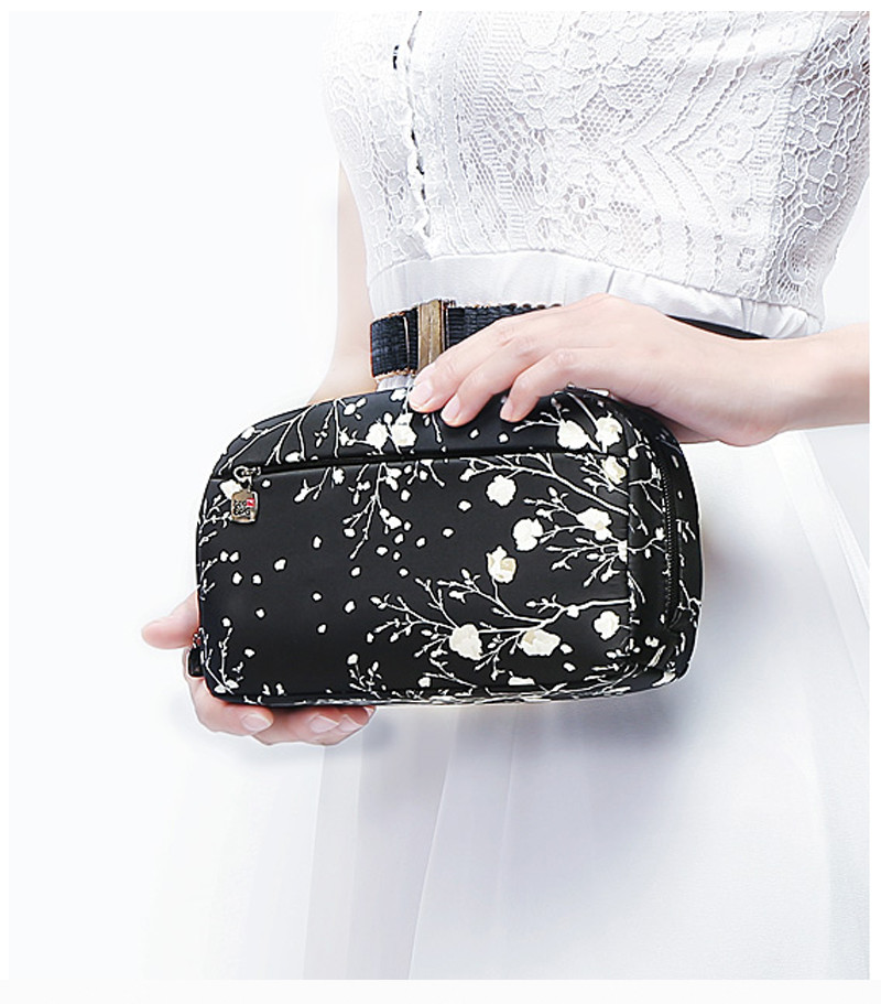 Digital Printing Polyester Canvas Cosmetic Brush Bag