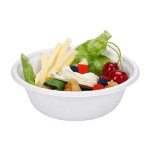 China 42oz Biodegradable Sugarcane Bagasse Bowl Compostable Salad Containers wholesale