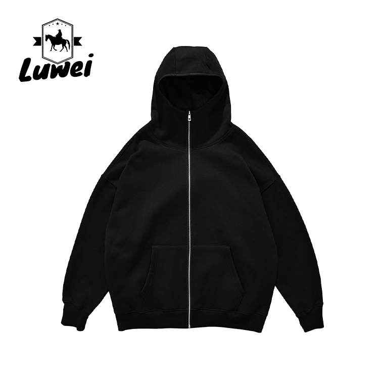 Street Hoody Vintage Plus Size Heavyweight Cotton Polyester Zipper Sublimation Blank Basic Slim Hoodies