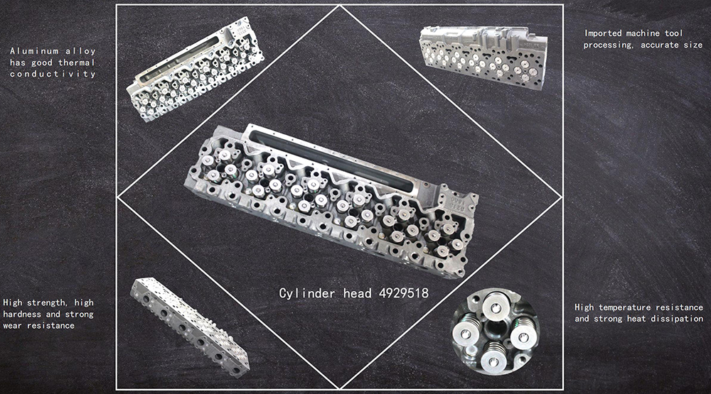 FAW Jiefang Car Fitment CUMMINS Engine Code Cylinder Head for Dongfeng SHACMAN X3000 X6000 FOTON AUMAN Truck Spare Parts