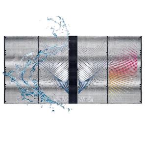 China P5.2-10.4 Outdoor Transparent LED Display Full color High Permeability For Mall wholesale