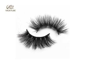 China Plastic Cotton Stalk Black 18MM Natural False Eyelashes wholesale
