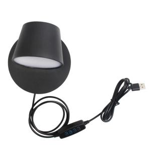 China Interior headboard Reading Wall lamp Rotating Wall Lamps USB plug dimmable Color temperature wall Light wholesale