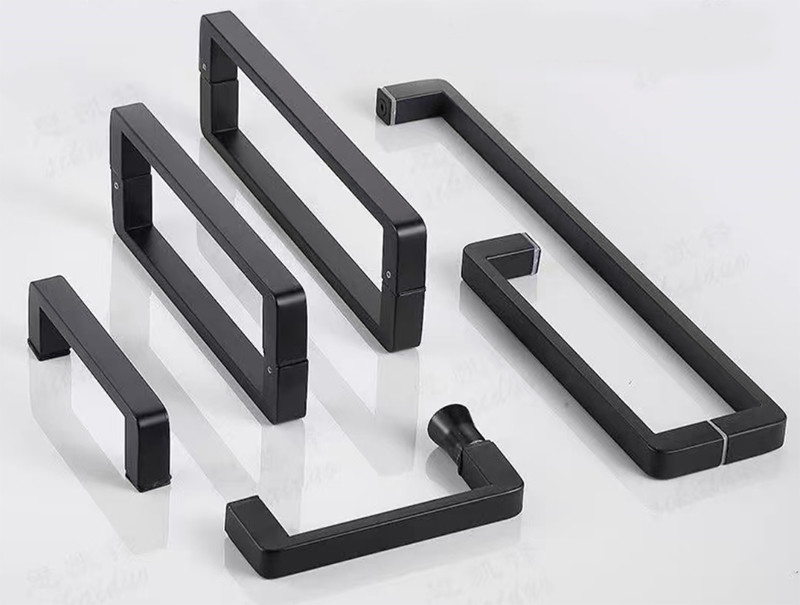 SUS304 Waterproof Shower Glass Door Handle High Security Shower Door Pull Handle