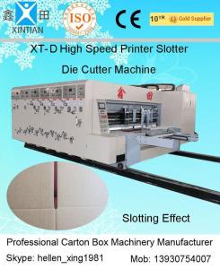 China High Precision Automatic Cartoning Machine / Printing Slotting Machine 1.5mm wholesale