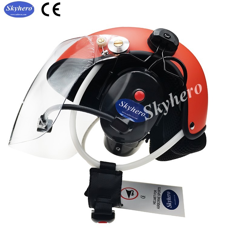 Noise cancel Powered paragliding helmet White PPG helmet EN966 Paramotor helmet