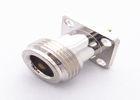 China N Type RF Coaxial Connectors Flange Mount Solder Type , Female Jack Plug Connector wholesale
