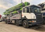 Large 56m Used Concrete Pump Truck 600L Hopper Well Maintenanced