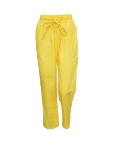 China 65 Poly 35 Cotton Bottoms Clothing Yellow Nursing Uniform Pants Scrubs Pants wholesale