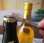Embossed Brands Logo Vintage Stainless Steel Bottle Opener