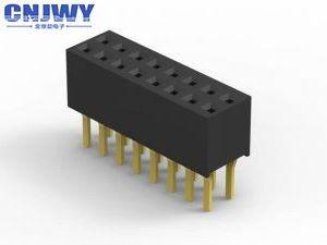 China Straight Female Header Connector 1.27mm Pitch Through Hole For Motherboard wholesale