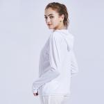 Zipper long sleeve lady cool sports t-shirt fitness running yoga coat