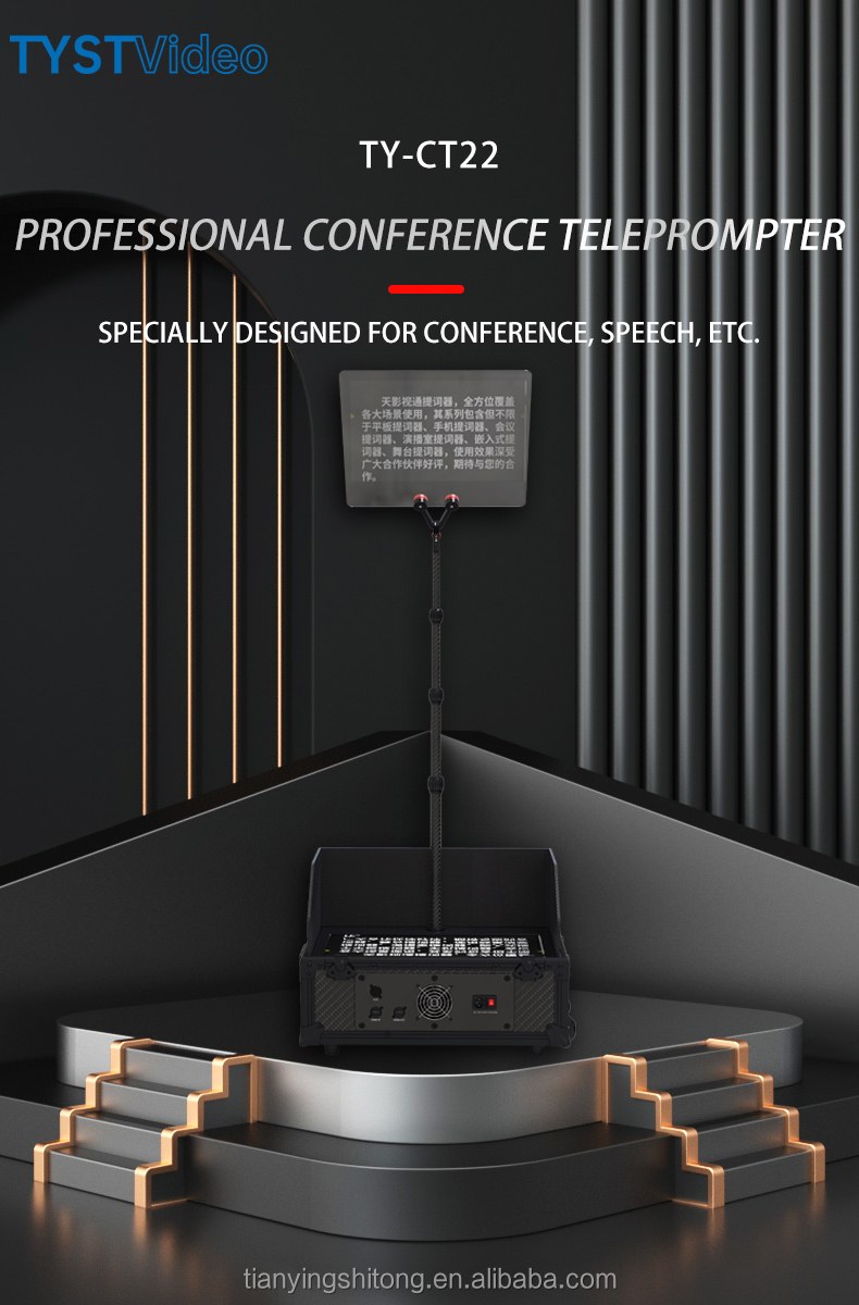 Live Streaming Talk Show Teleprompter TYSTVideo Control Portable