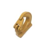 2-3KG Weight Excavator Lifting Hook Alloy Steel Material Yellow Color