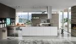Customized Italian Furniture Complete Smart Wood Kitchen Cabinets with Veneer