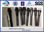 Stainless Steel / Brass Railroad Concrete Screw Spike Railway Fastening System