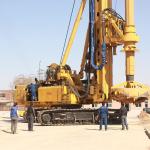 Super large Depth 130m 4000mm Dia Hydraulic Rotary Drilling Rig mounted on