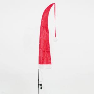 China Solar LED Garden Flag Santa Hat wholesale
