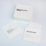 Private Label Shower Sheets Biodegradable Body Wash Paper Eco Friendly