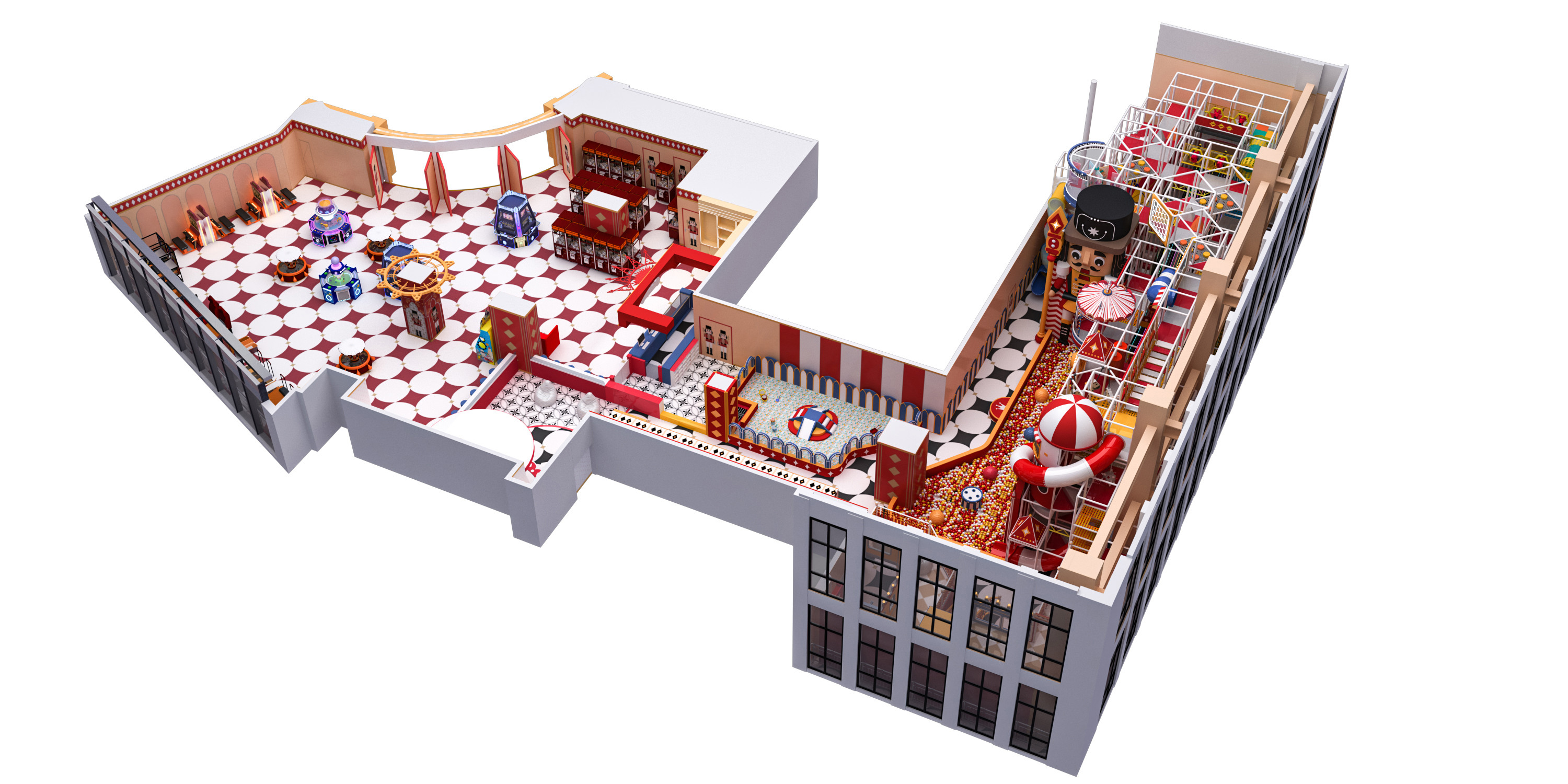 Commercial Indoor Play Area Equipment Circus Theme With Fun And Safe Playgrounds