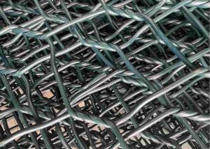 China 2.7mm 80mmx100mm PVC Coated Gabion Wire Mesh For Riverway Protection wholesale