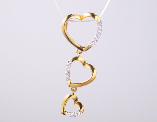18K Gold Geometric Series Pendant Zirconia Cross Necklace 925 Silver CZ Pendant