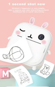 China Kids Instant Printing Digital Camera, 2.4 Inch Selfie Screen 1080P HD Camera Birthday Christmas Gift wholesale