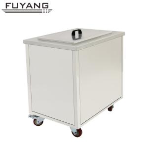 China Casters Large Industrial Ultrasonic Cleaner Stainless Steel Single Tank 560L wholesale