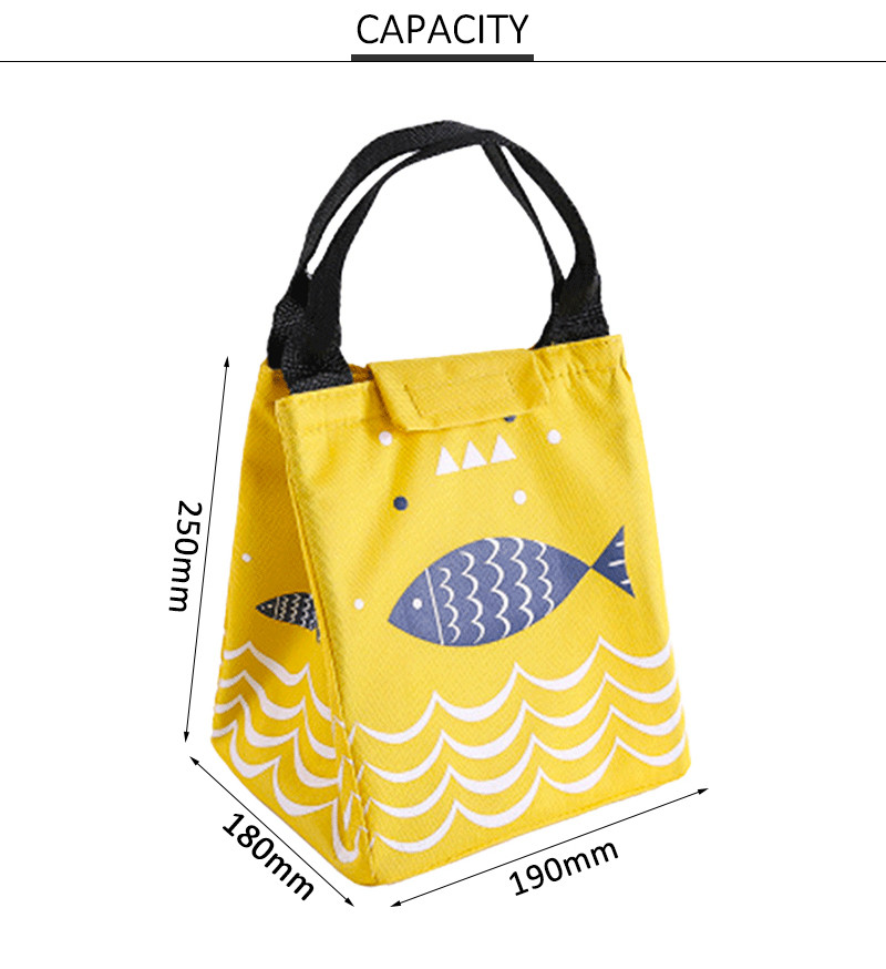 Rubber Logo L19*D18cm Insulated Lunch Cooler Bags