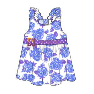 China Digital Print Hawaii Rose Customized Strap Dog Dress For Pet wholesale