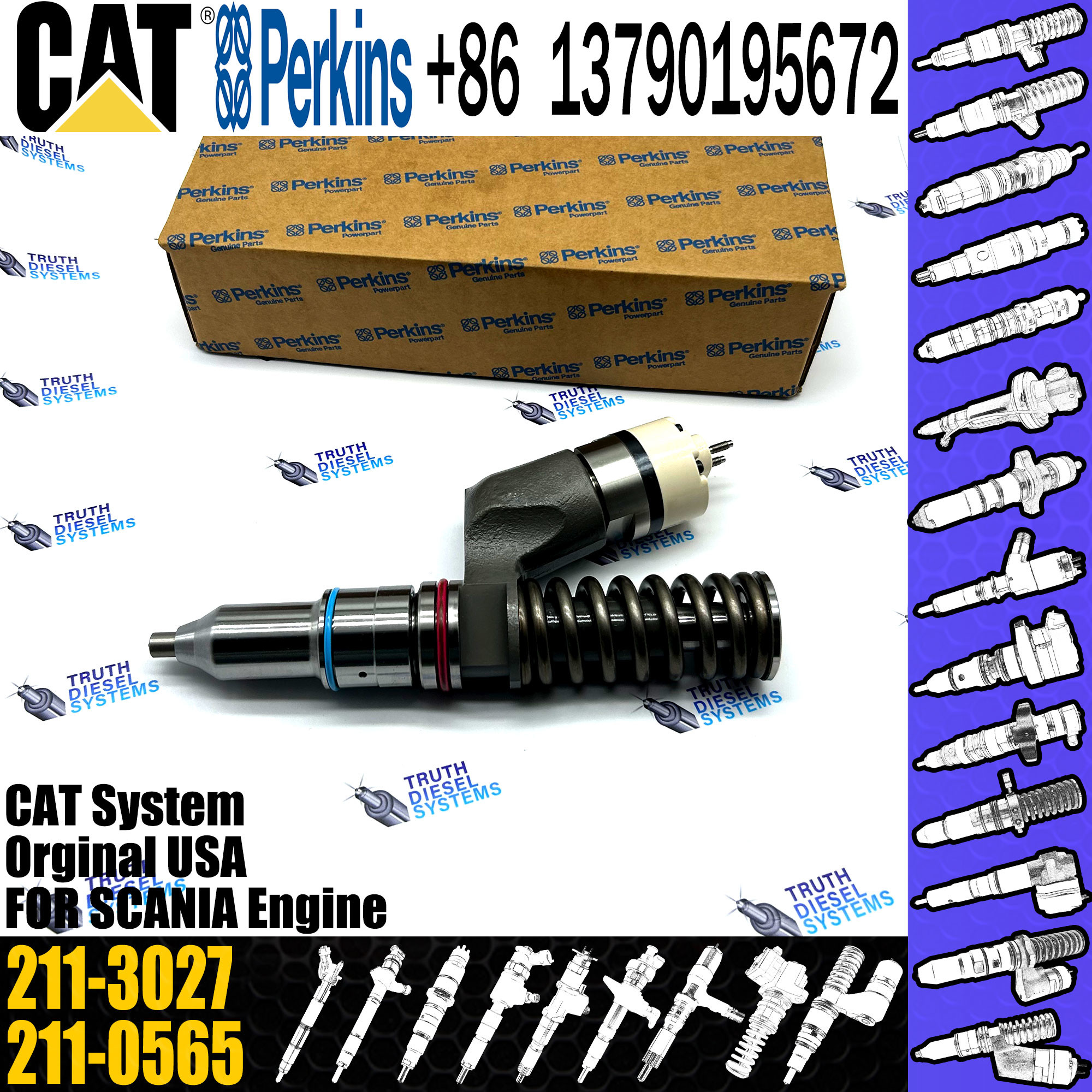 C15 Engine Parts Fuel Injector 117-1148 1171148 102-6230 117-1146 18-9035 152-3680 191-3004 211-3024 211-3027