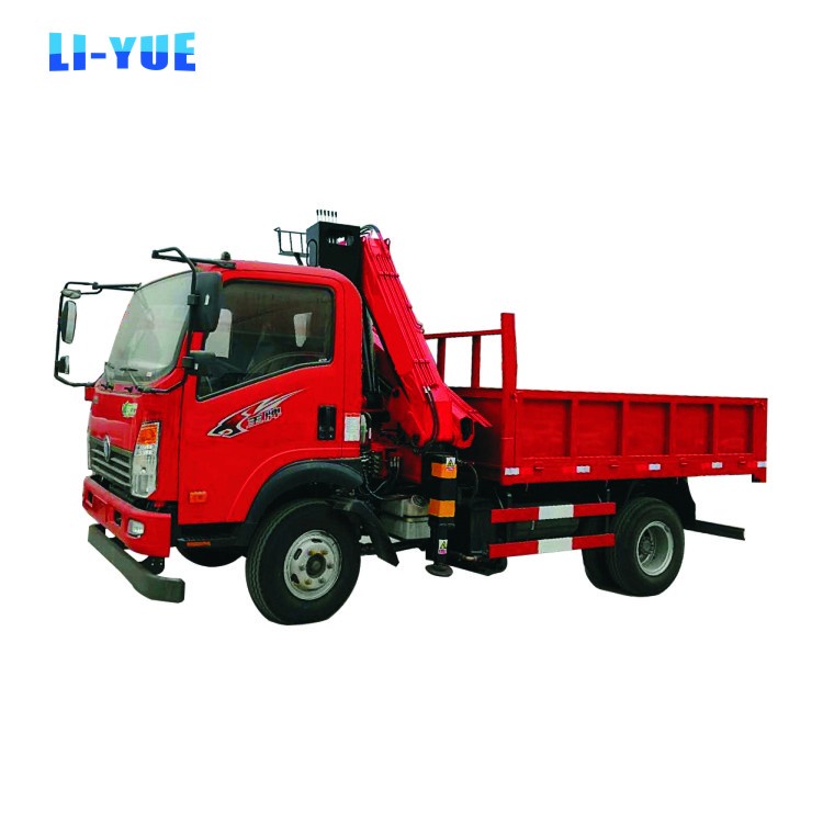 Hydraulic Mobile Mini Knuckle Folding Boom Crane Lorry Truck Mounted Crane 4 Ton