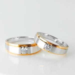China Important Occasion Men17 Women12 18k Gold With Diamond Ring wholesale
