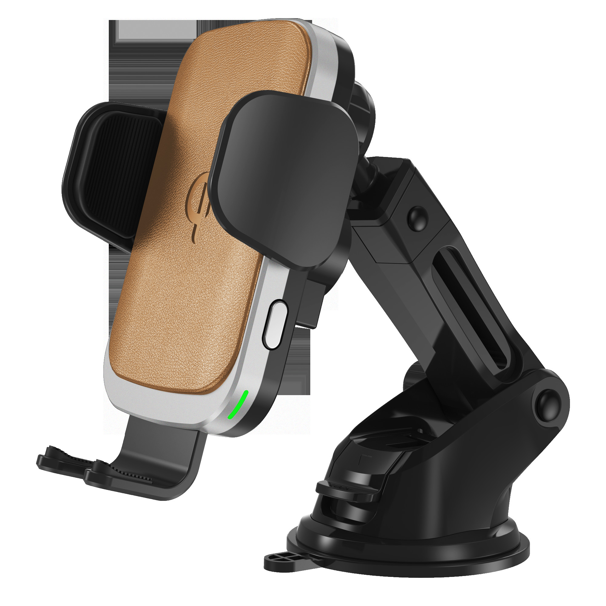 Cell Phone Clamping Air Vent Car Mount Wireless Charger