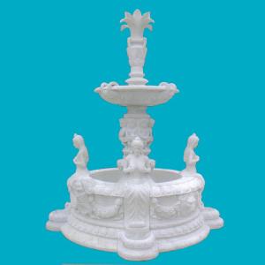 China white marble floating ball fountain wholesale