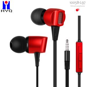 China Media Player Metal Wired Earphones 100dB Noise Cancelling Earbuds With Mic wholesale