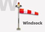 Windsock Solar Obstruction Aviation Light IP65 Waterproof Airport Obstruction