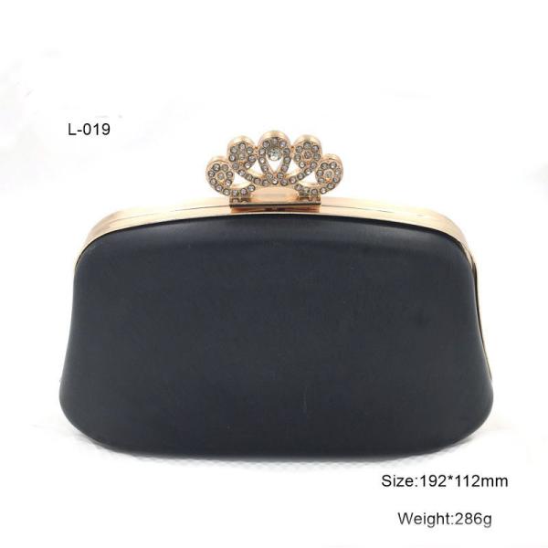 Fashion high quality handbag hardware accessories metal wallet frame plastic box
