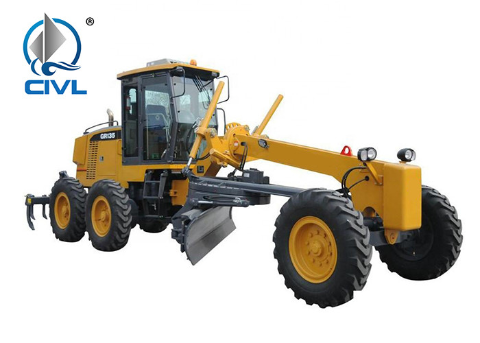New GR135 Motor Grader With 135hp Horsepower With Good Condition Yellow Color Rear Grader Blade Xcmg