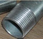 zinc coated 250g galvanized steel pipe threaded with plastic caps