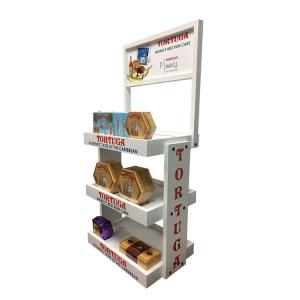 China Countertop Rum Cake Display Rack Wooden Display Baskets For Bakery Bakeshop wholesale
