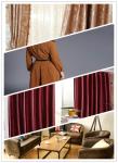 Wear Resistance Red Faux Leather Fabric Moisture Absorption With Good Warmth