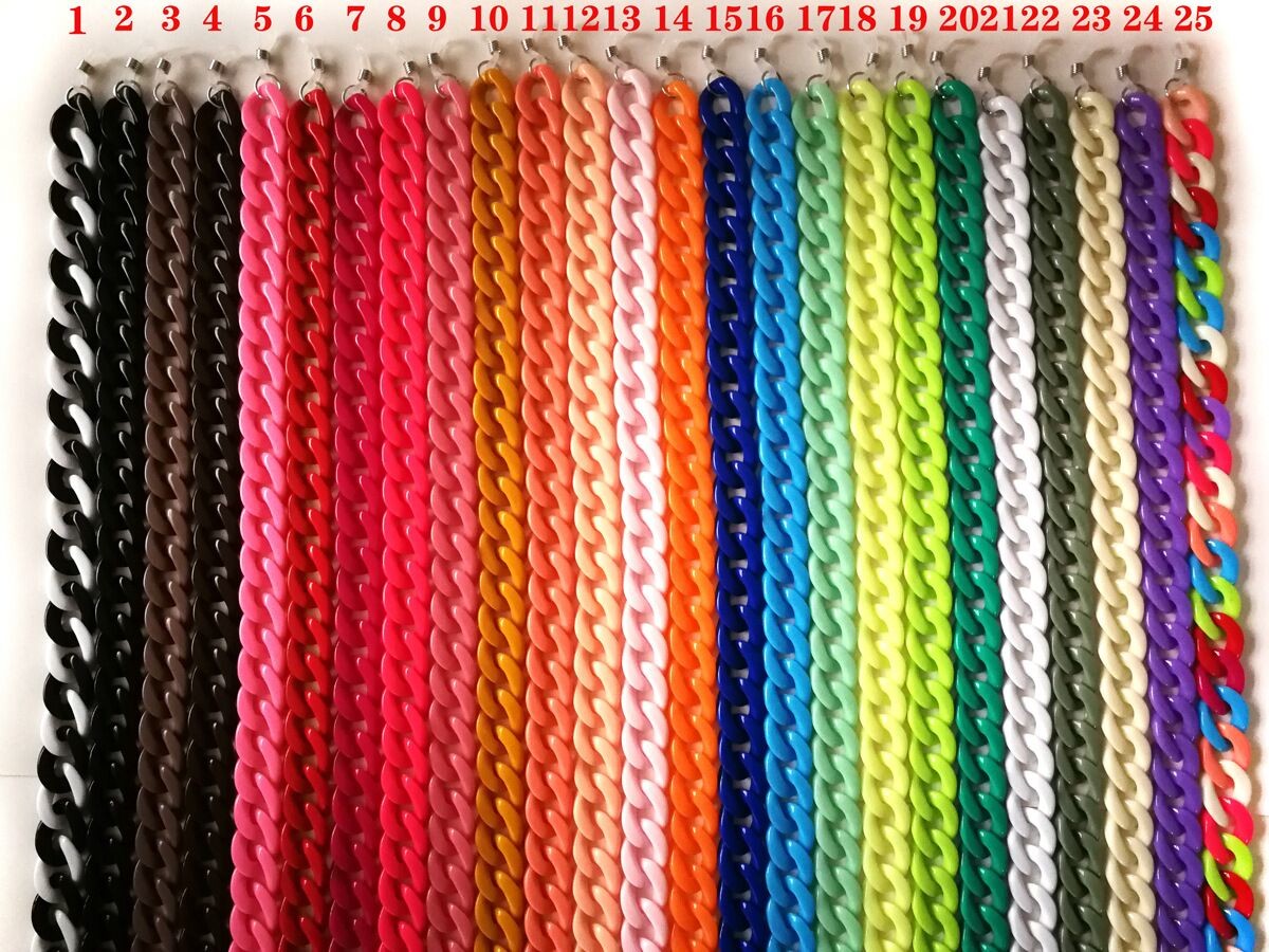 2021 cheap price hot sale silver color eyeglass chain adult mask chain for sale