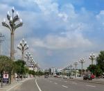 White LED light Street Lights Outdoor Column Post Lights 80W-240W 160lm/W 6500K